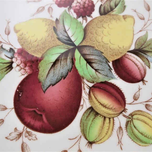 Serving Platter Oval Crown Ducal NORVIC CITRUS England Vintage Earthenware - Picture 4 of 6